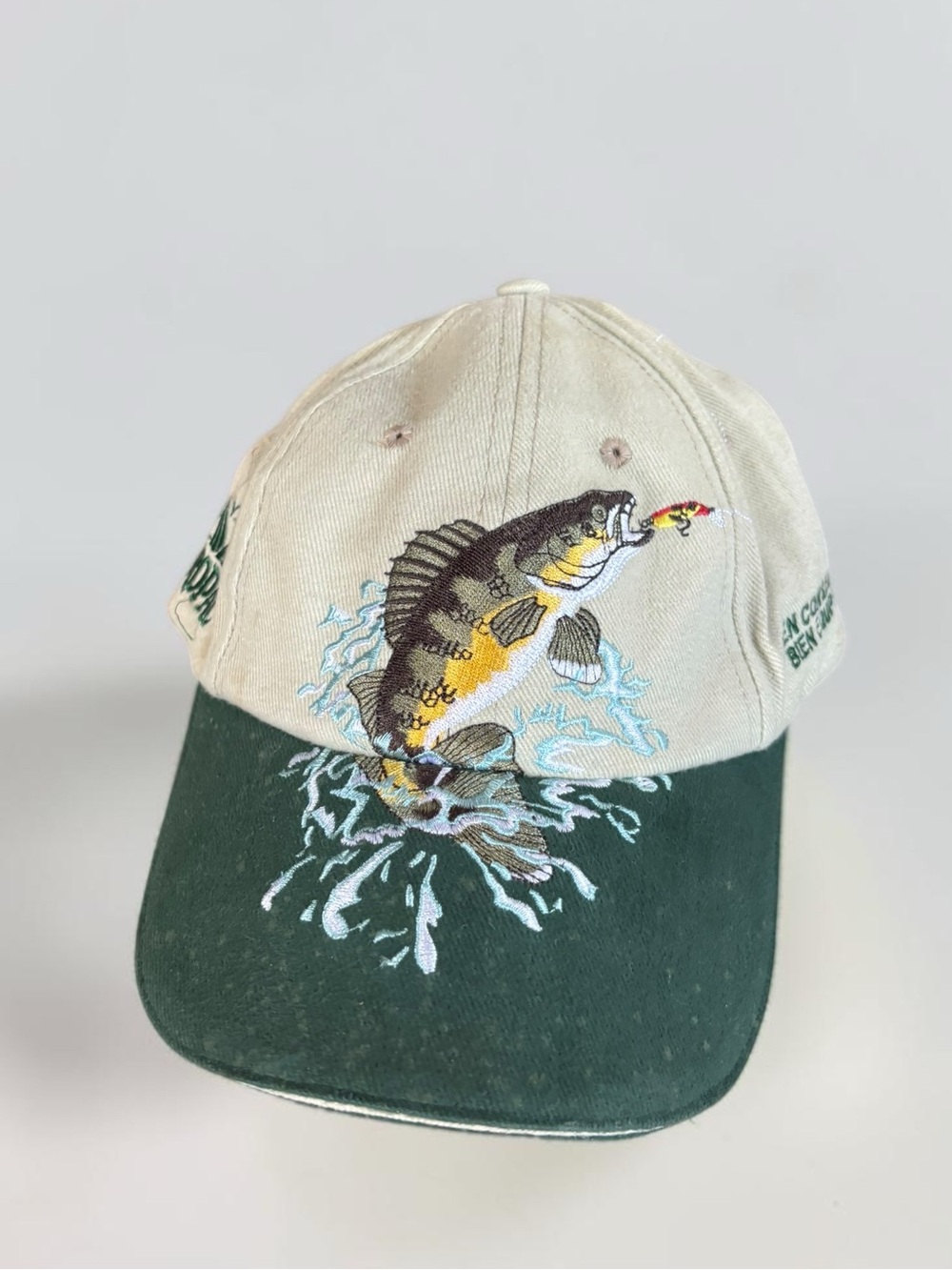 Gift for Anglers Embroidered Walleye Fishing Hat Cotton Cap